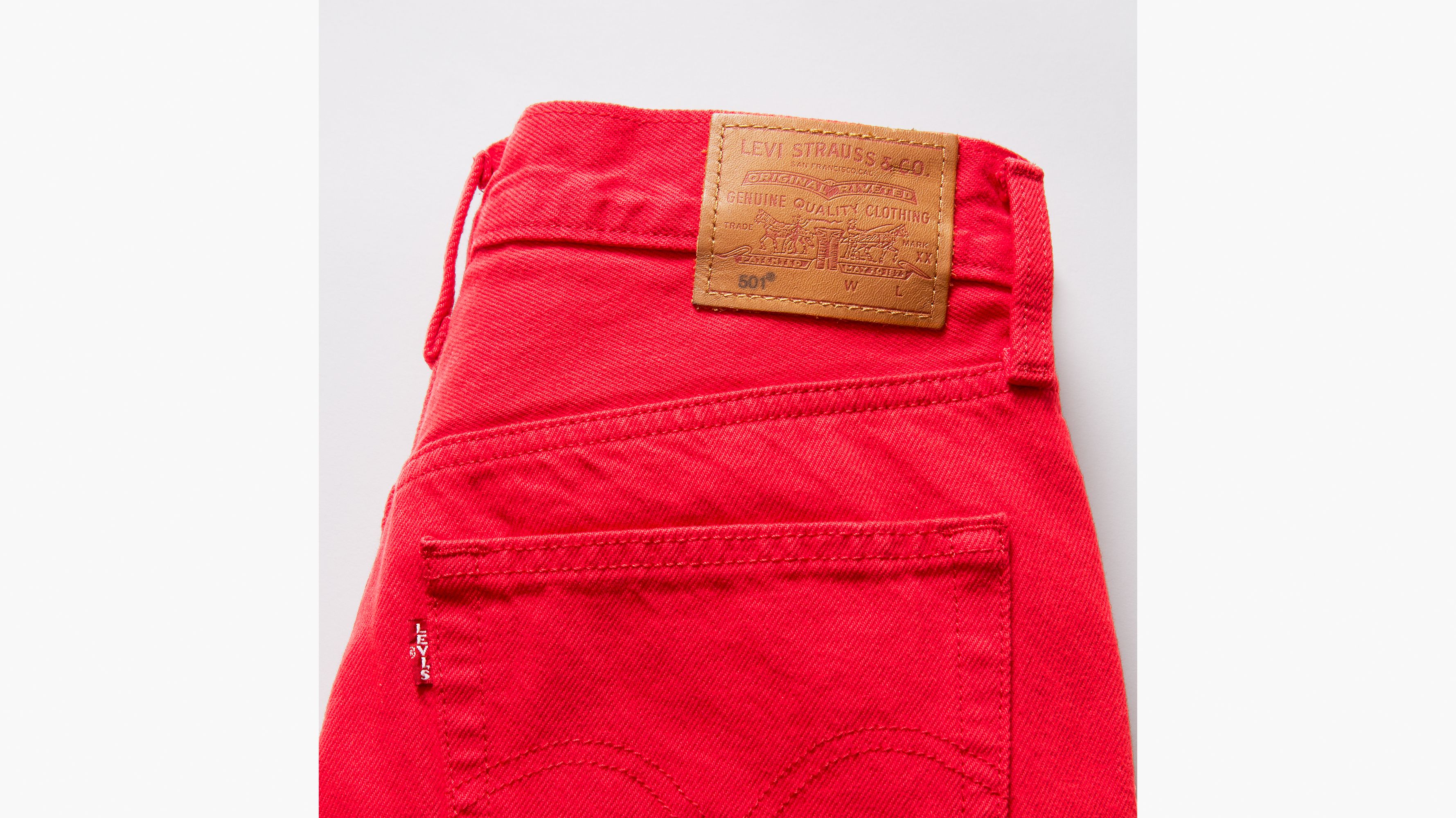 Levi's® jean court 501® - Script Red 501 - Rouge