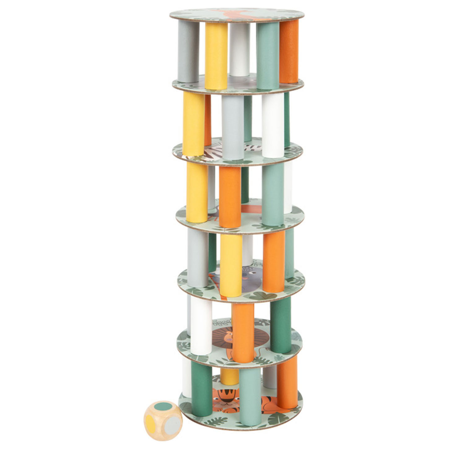 Small Foot-Houten Wiebeltoren Safari Spel