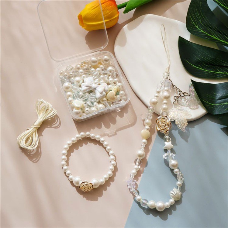 Universal Phone Charm Handykette Perlen DIY Bastel Set für Handys / Tablets - Bunt