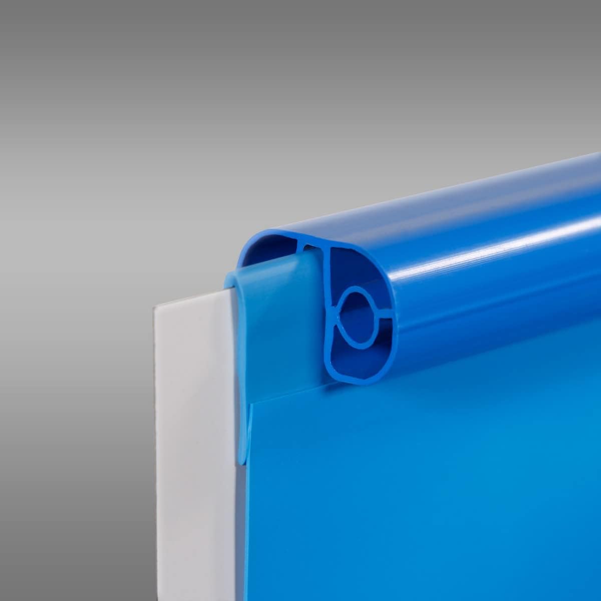 Folie rund 0,6 mm blau 550 x 120 cm, Deutsche Herstellung, Auskleidung, Innenhülle, Stahlwand, Pool, Einhängebiese