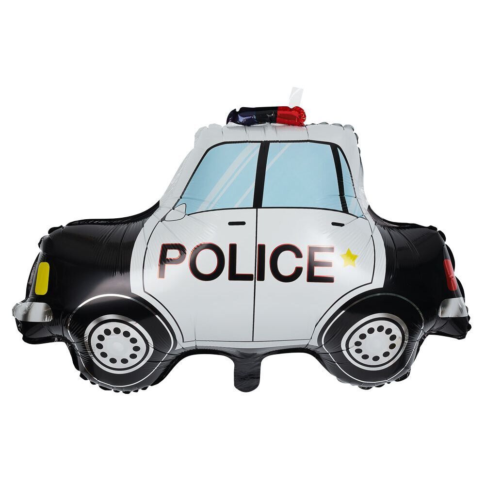 Ballon alu police voiture L74cm