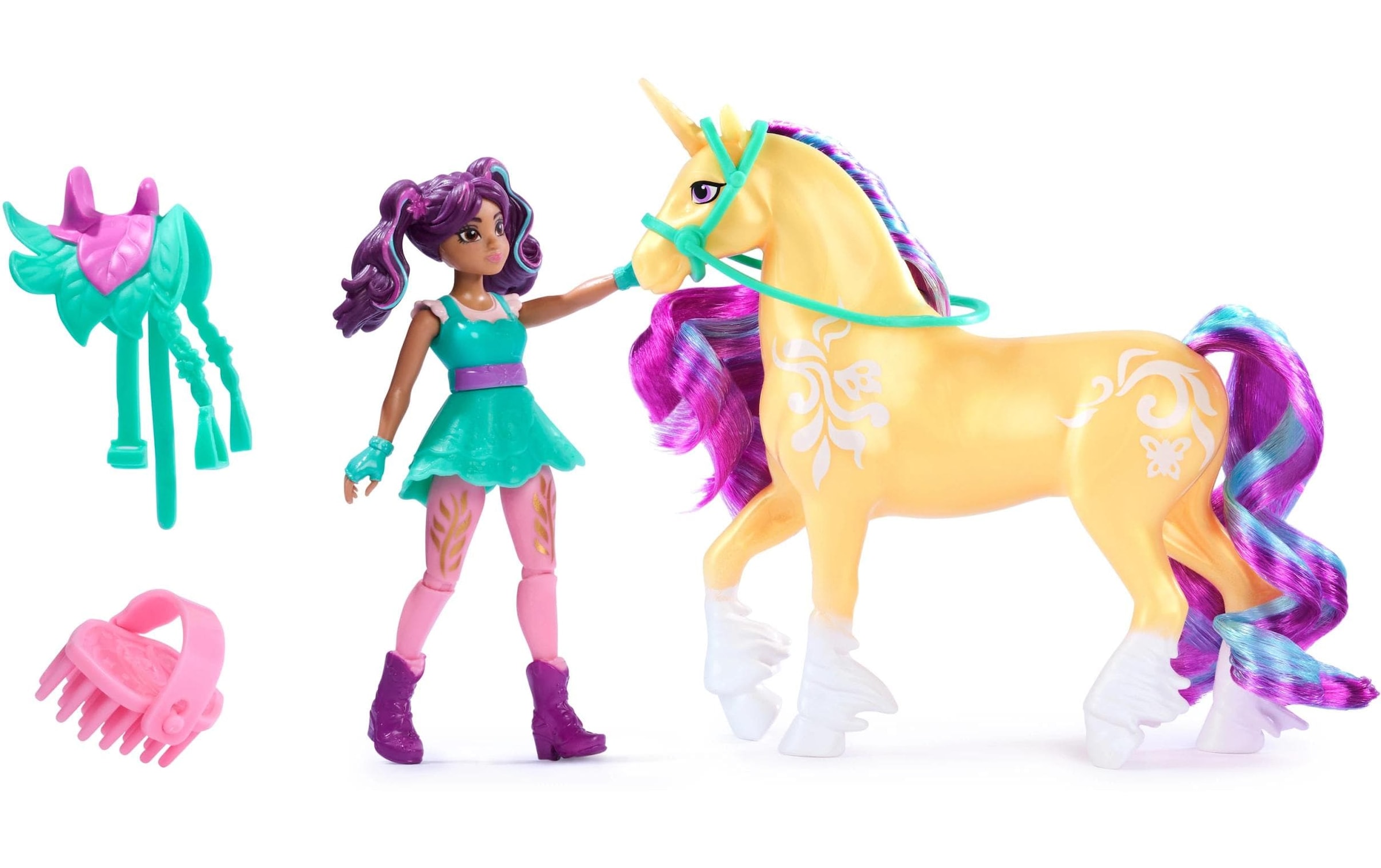 Spin Master Anziehpuppe »Unicorn Academy Ava Doll & Leaf Unicorn«