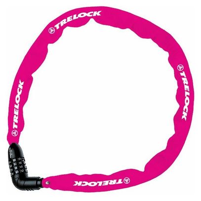 Antivol chaîne combinaison sans support sécurité 1 Trelock code bc115 60 cm-4 mm