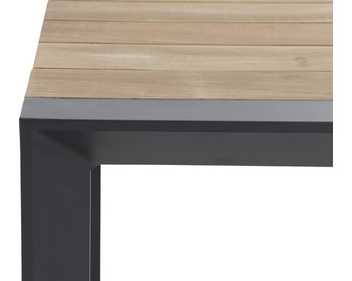 Eettafel Siena Garden Zurich 180 x 90 cm antraciet