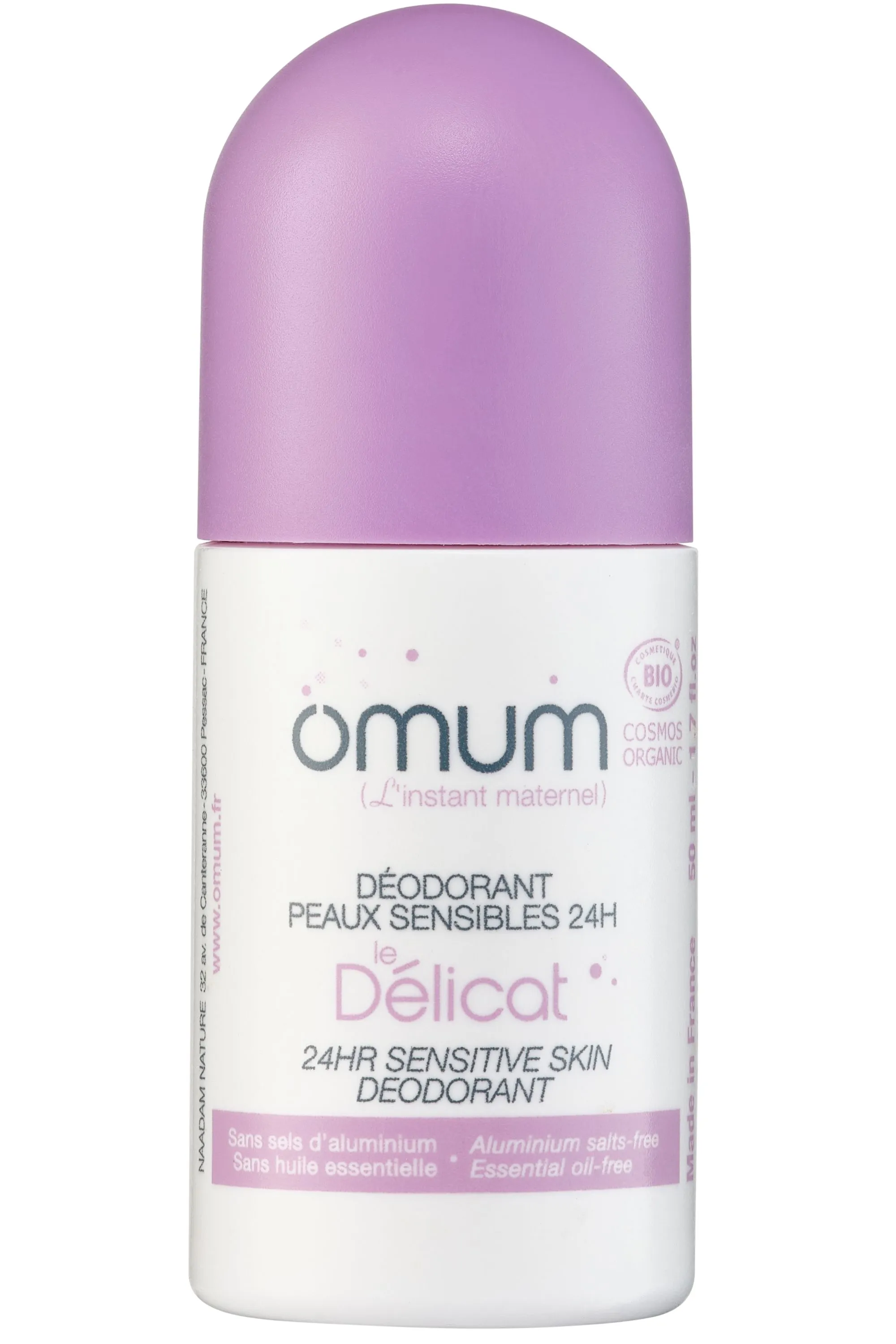 Omum Déodorant peaux sensibles 24h Le Délicat-50 ml