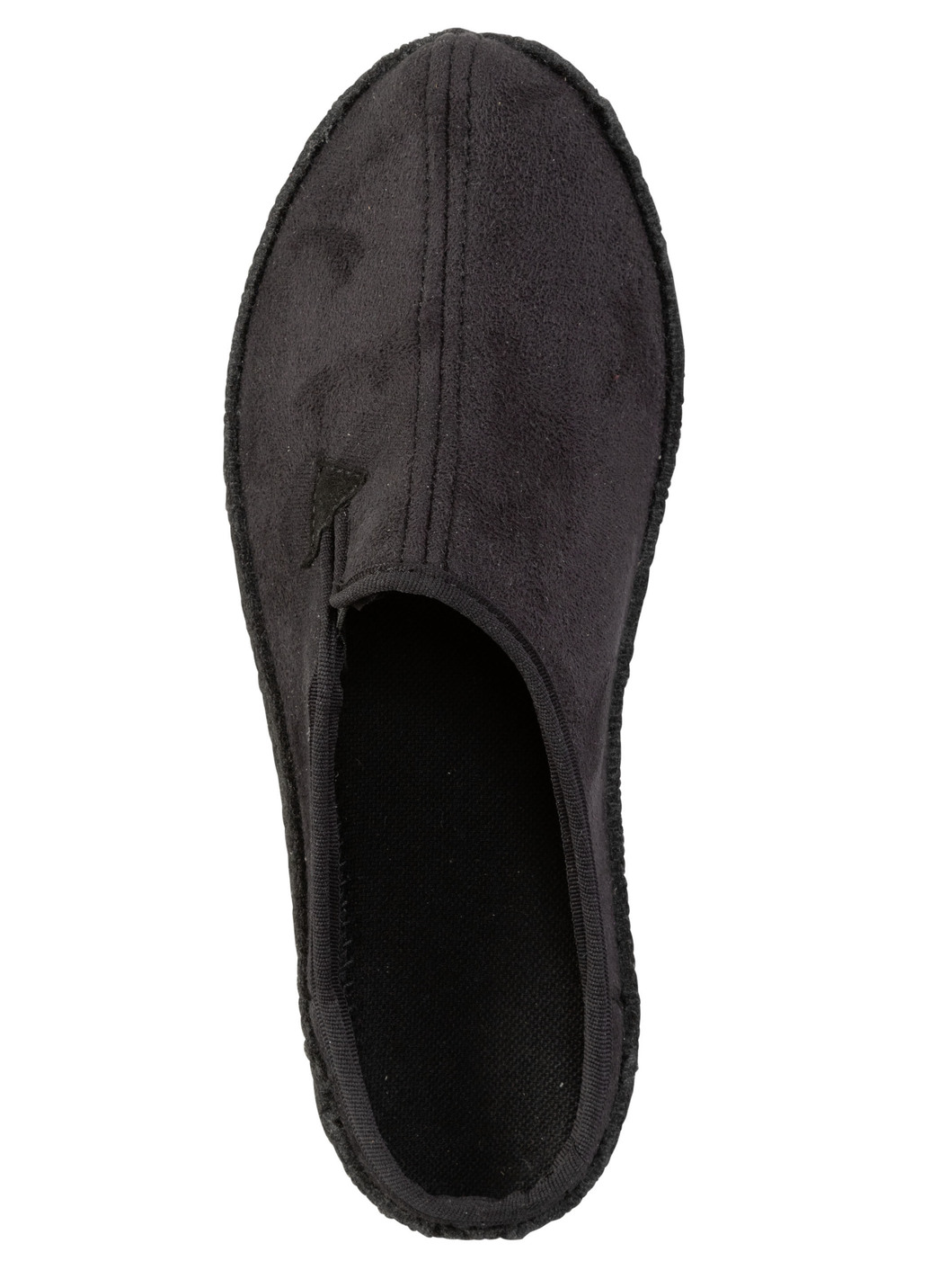 Pantoffel mit seitlich eingesetztem Gummizug