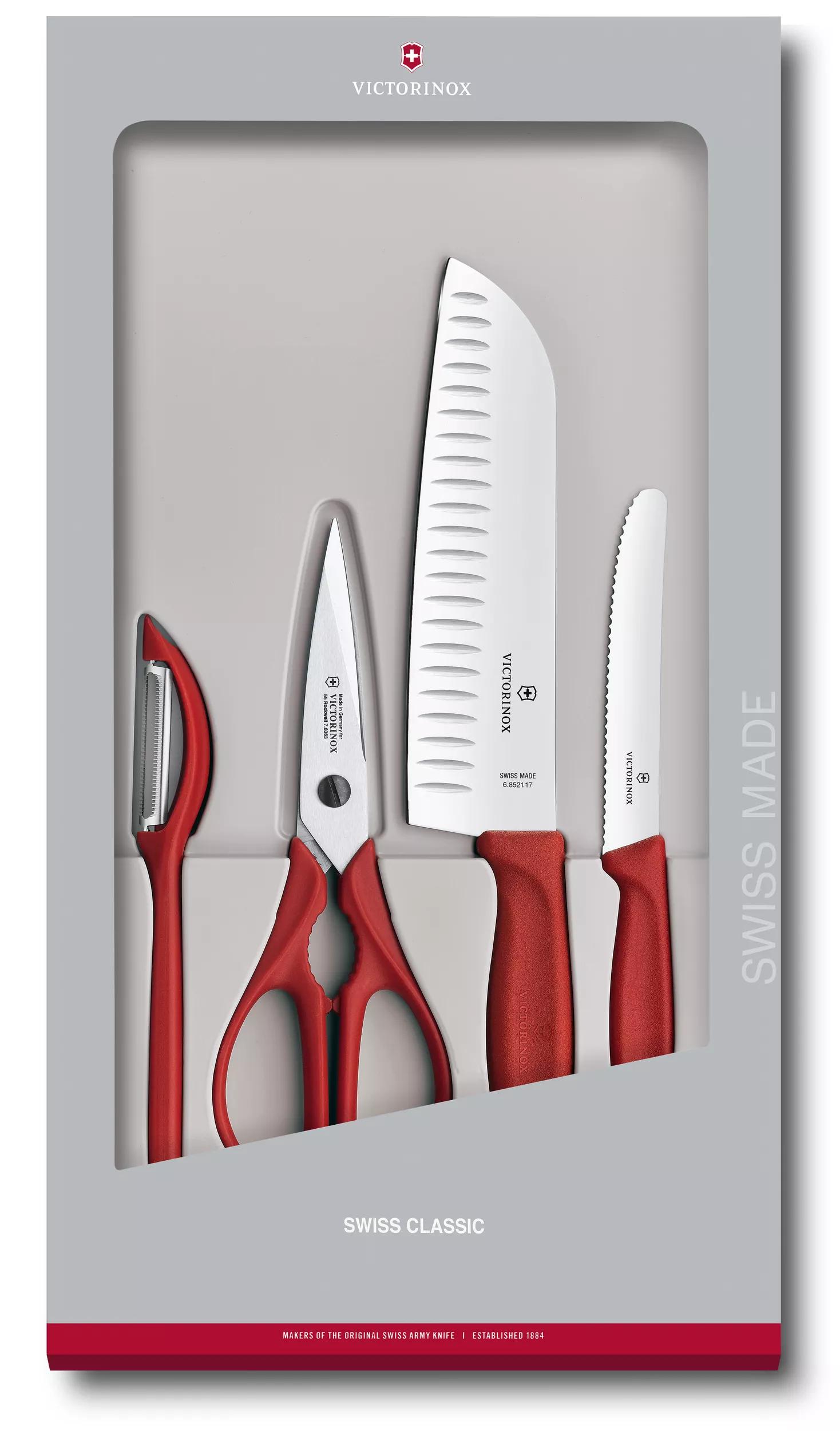 Swiss Classic Küchengarnitur, 4-teilig-rot