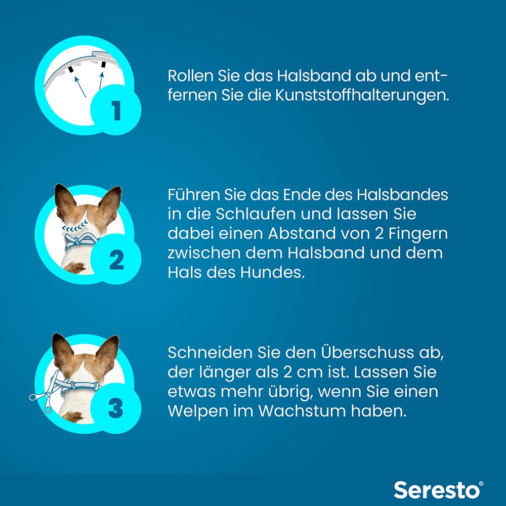Seresto® Halsband für kleine Hunde bis 8 kg