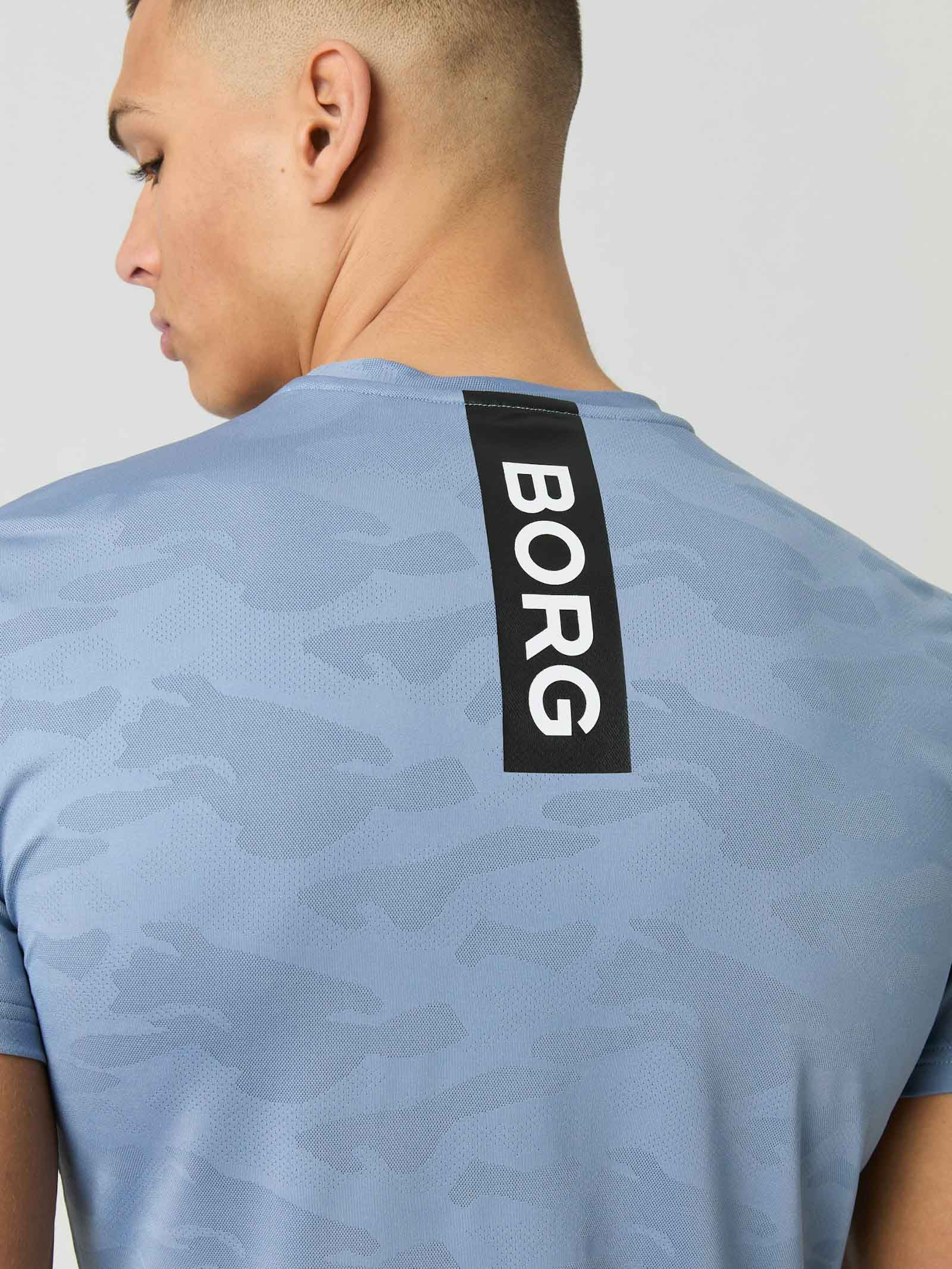 Borg Performance T-Shirt Herre BL024/Stonewash