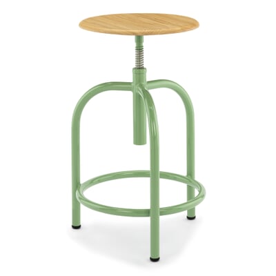 Hocker 201-M, RAL 6011 Resedagrün