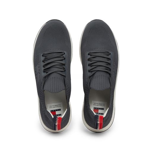 Tommy Hilfiger Elevated Runner Knitted Sneakers, New Charcoal, 42