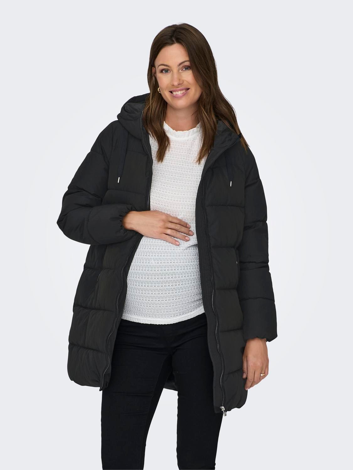 OLMDOLLY Steppmantel Black