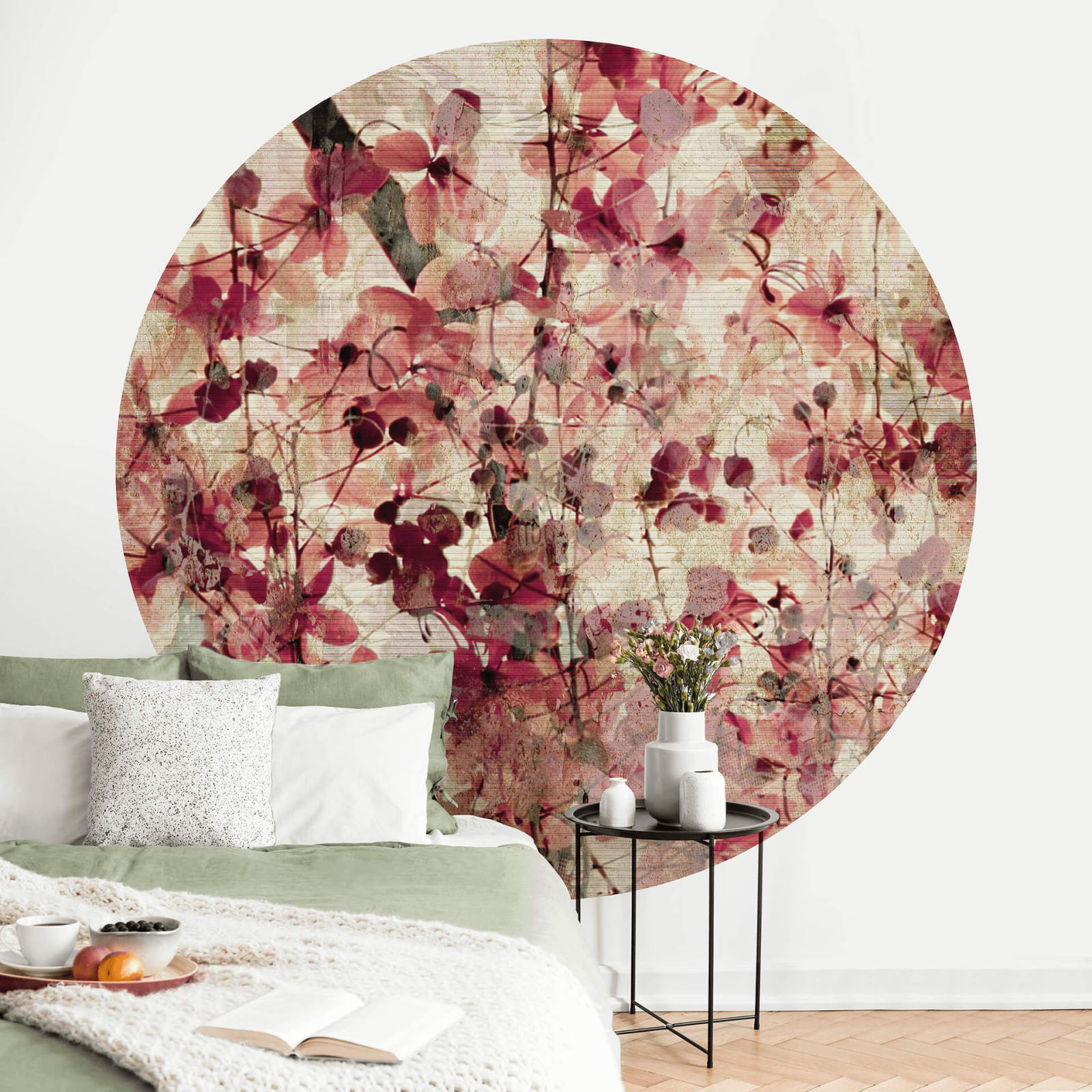 Fototapete DESIGNWALLS 2.0 - rosa-lila - Blumen - 1,4 Meter