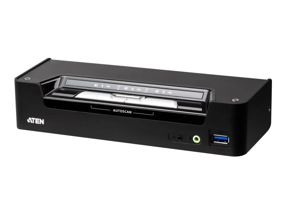 ATEN CS1953 - KVM / audio / USB switch - 3 x KVM / audio / USB - 2 lokalbrugere - desktop