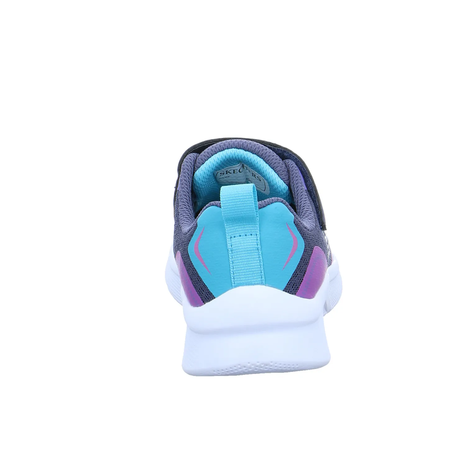 SKECHERS Kleinkinder-Halbschuh Klett Blau Textil  Sneaker