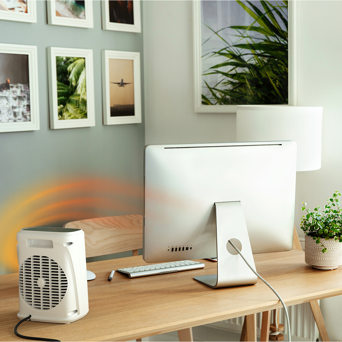 Auronic 2000 watt digitale ventilatorkachel - White