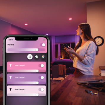 Philips Hue inbouwspot Centura wit - wit en gekleurd licht 5.7W - vierkant