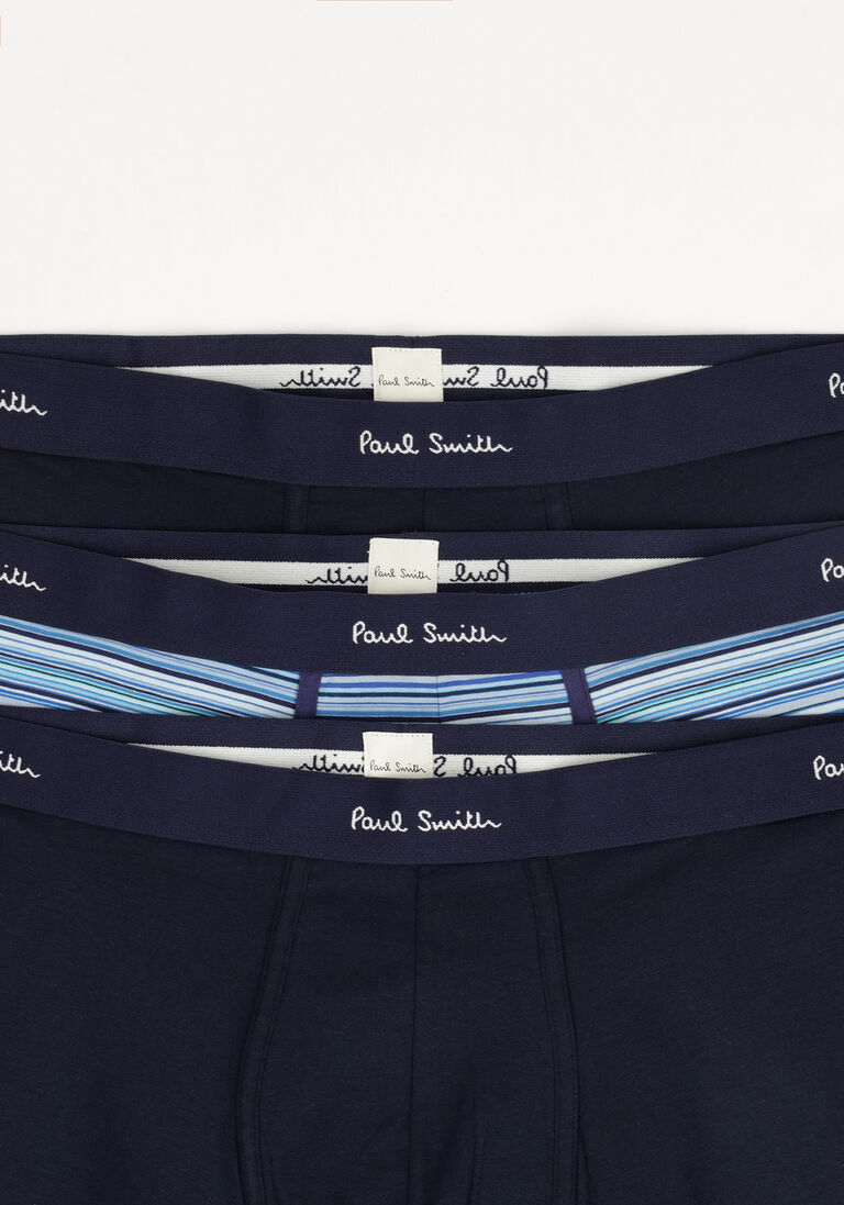 PAUL SMITH blauwe paul smith boxershort men trunk 3 pack