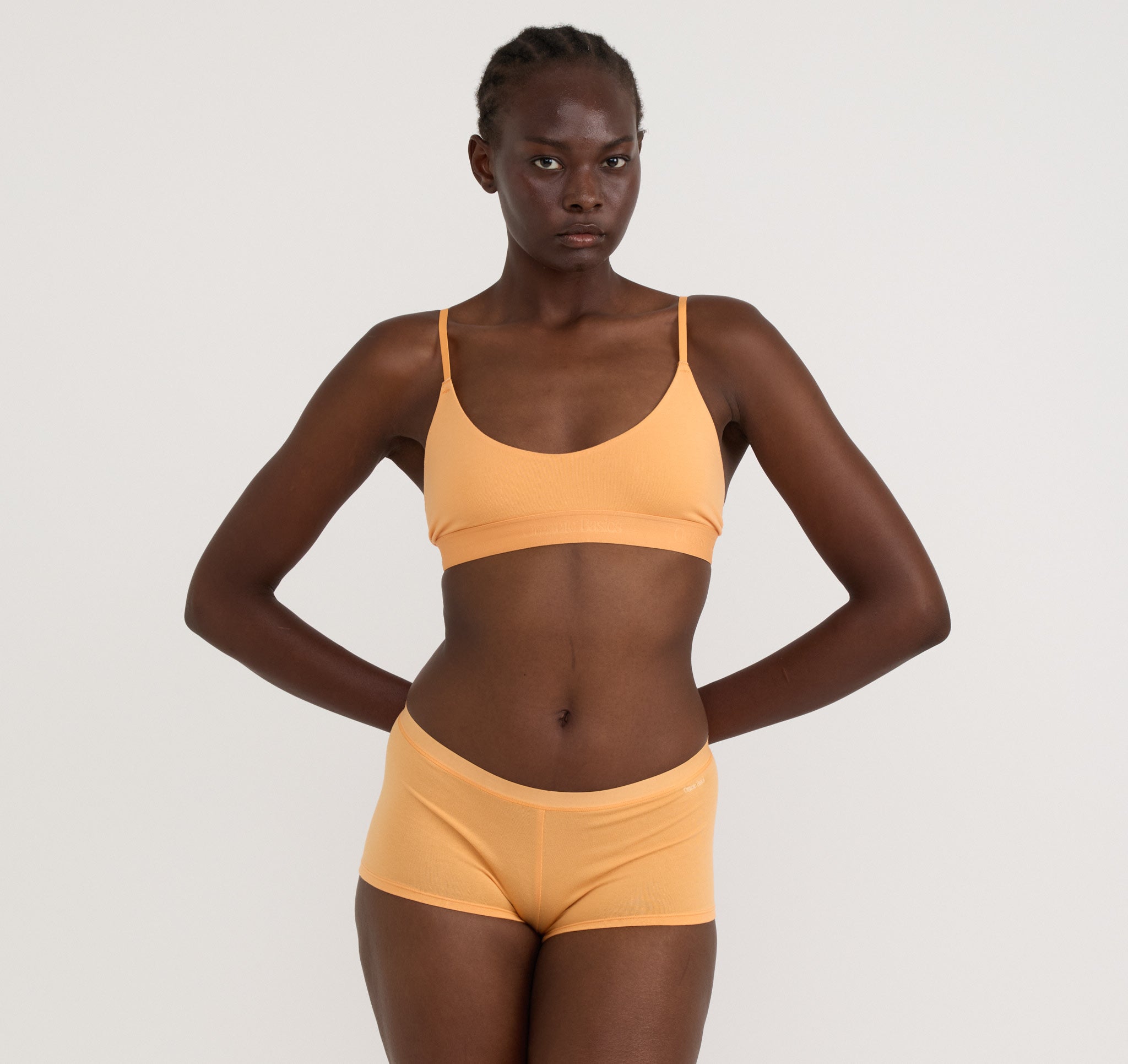 ORGANIC COTTON<br>Core Open Back Scoop Bralette