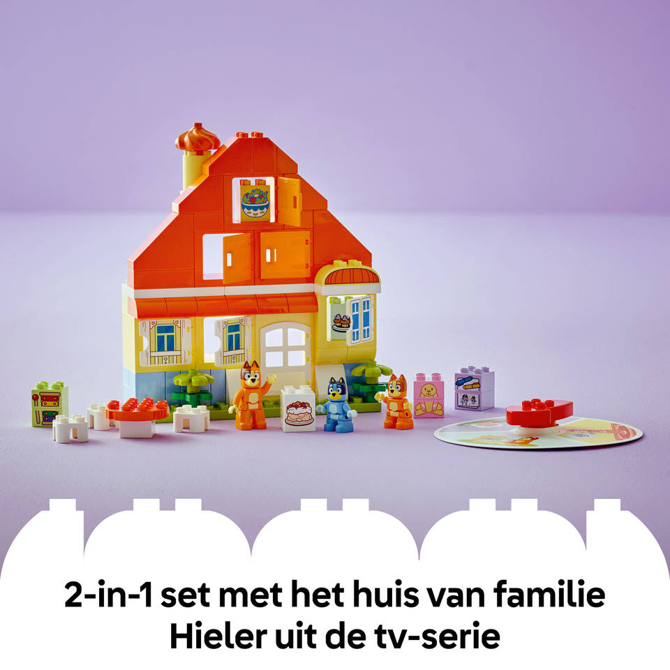 LEGO DUPLO Bluey huis van Bluey en haar familie met geheugenspel 10459
