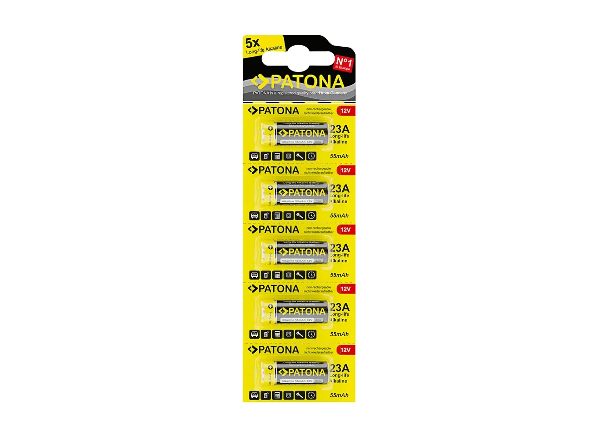 (5er Set) 12V Alkaline Batterie A23 (1370)