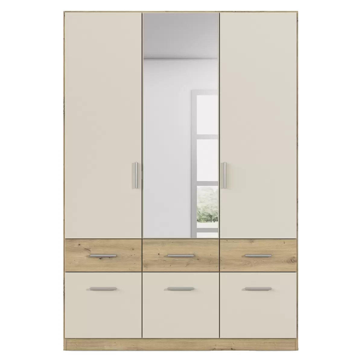 Kleiderschrank 3trg. Celle-Super Artisan Eiche,champagner