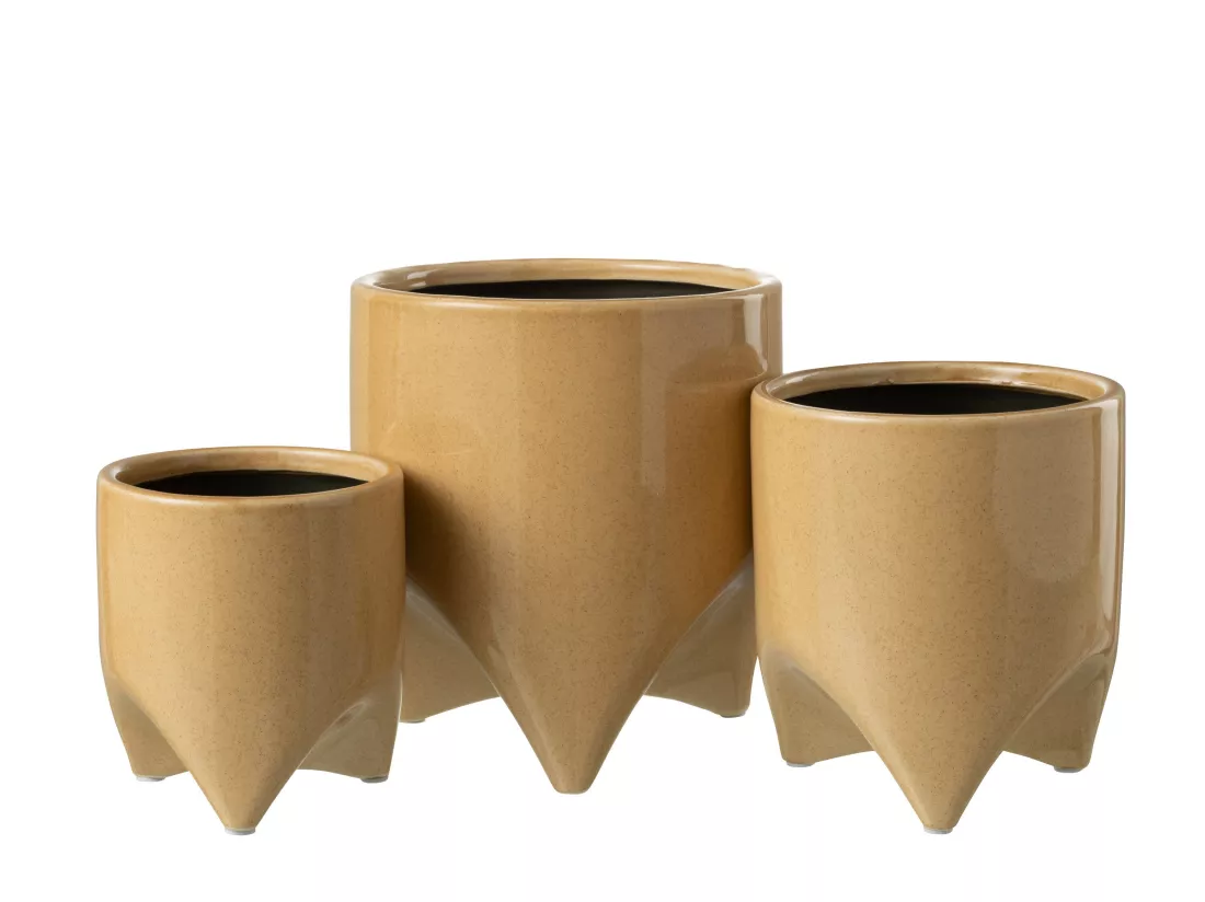 Cachepot helia ceramique vert 18x18x20,5cm