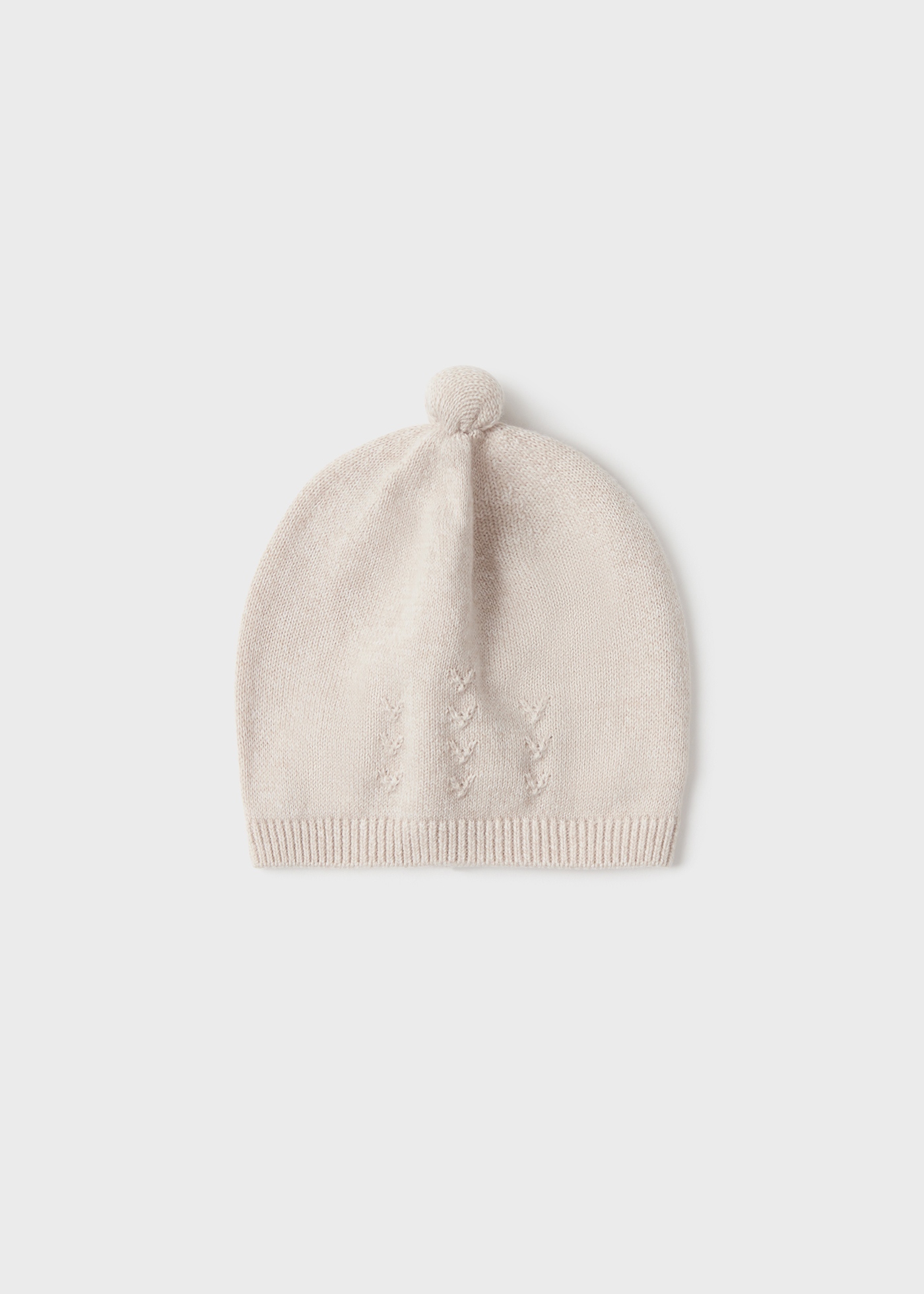 Gorro de malha Better Cotton para recém-nascidos, branco-creme