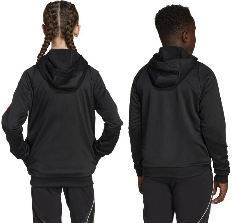 adidas - Ajax Track Hoodie - Zwart Wit Rood - Gemaakt van Gerecycled Polyester