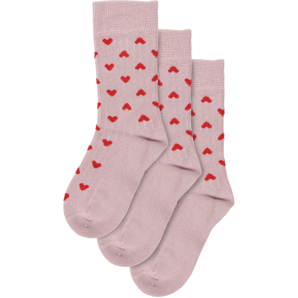 Minipop Strømper Bambus Heart 3-pak