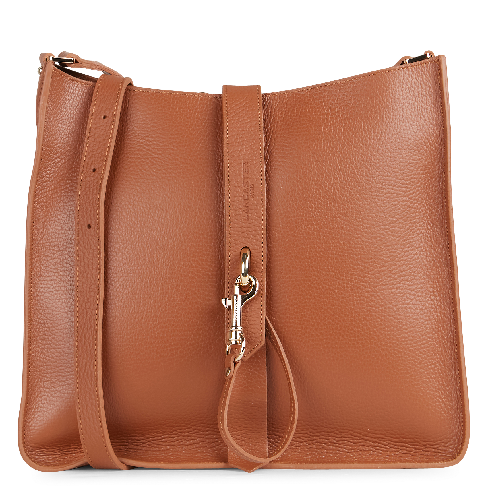 Grand sac trotteur en cuir| Marron