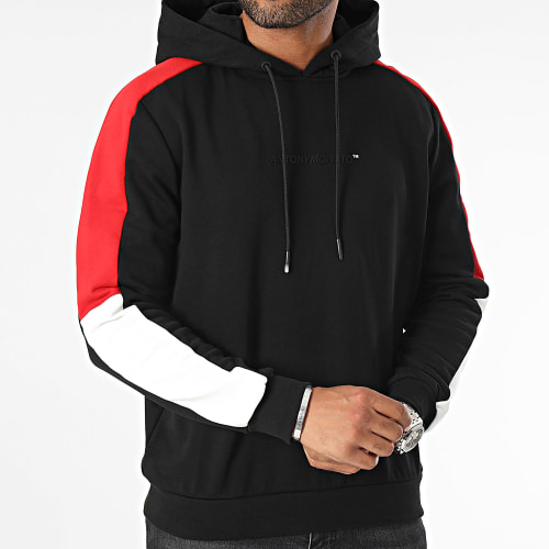 Sweat Capuche A Bandes Chicago MMFL00941 Noir