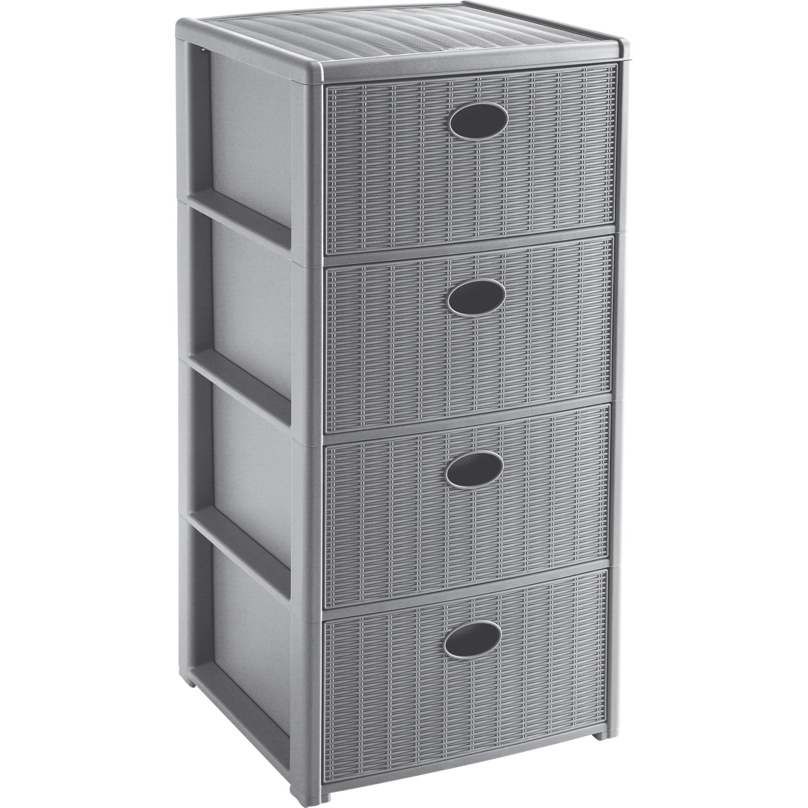 Kommode Elegance Polypropylen 39,5 x 59,5 x 39,5 cm grau