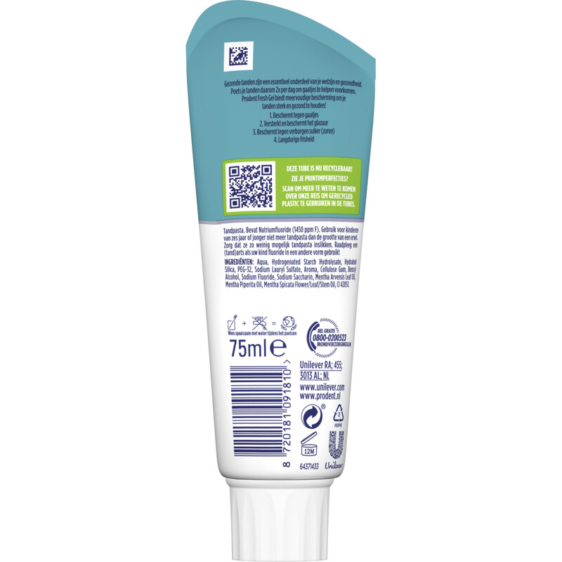 Prodent Tandpasta freshgel