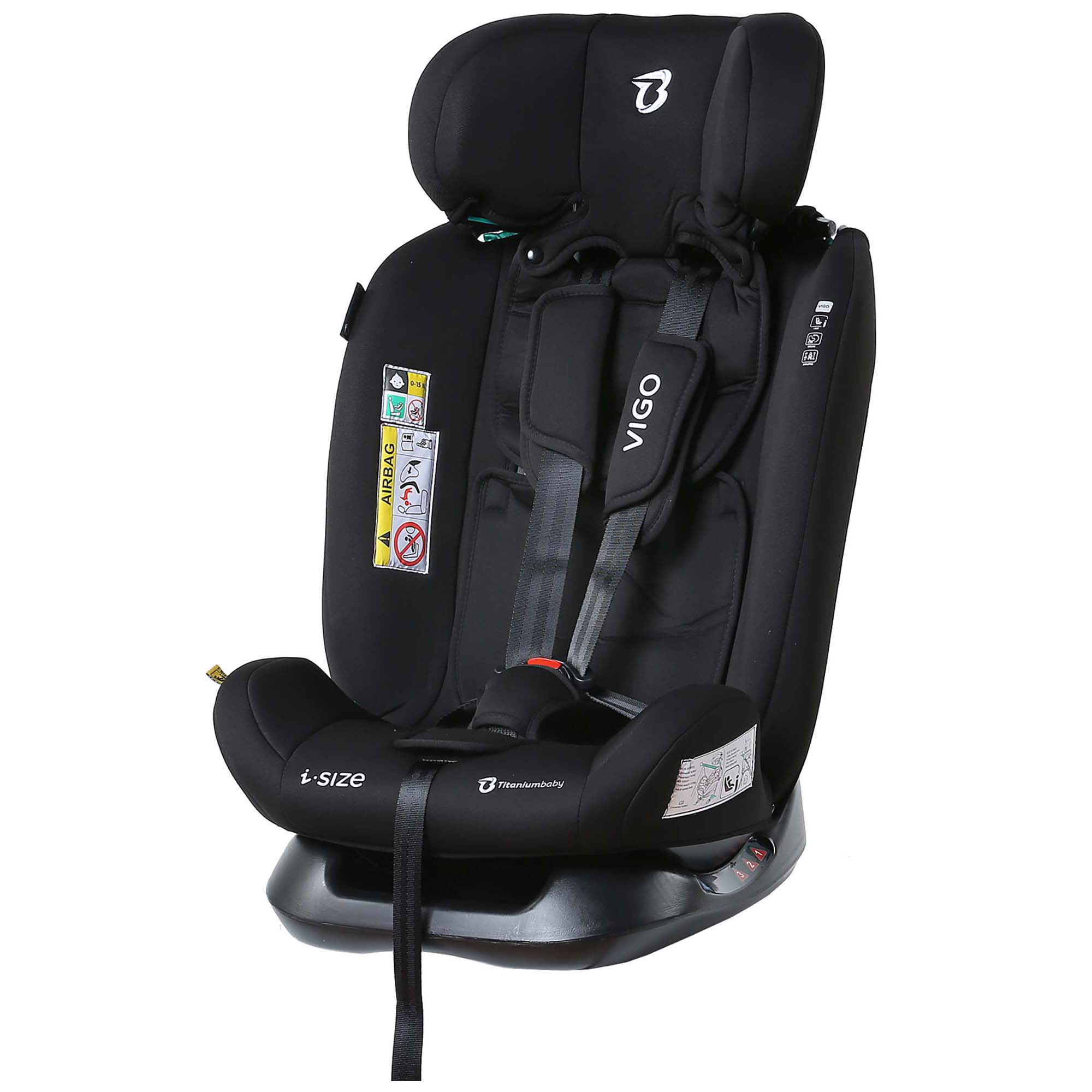 Titaniumbaby Vigo i-Size zwart - i-size autostoelen - Prénatal