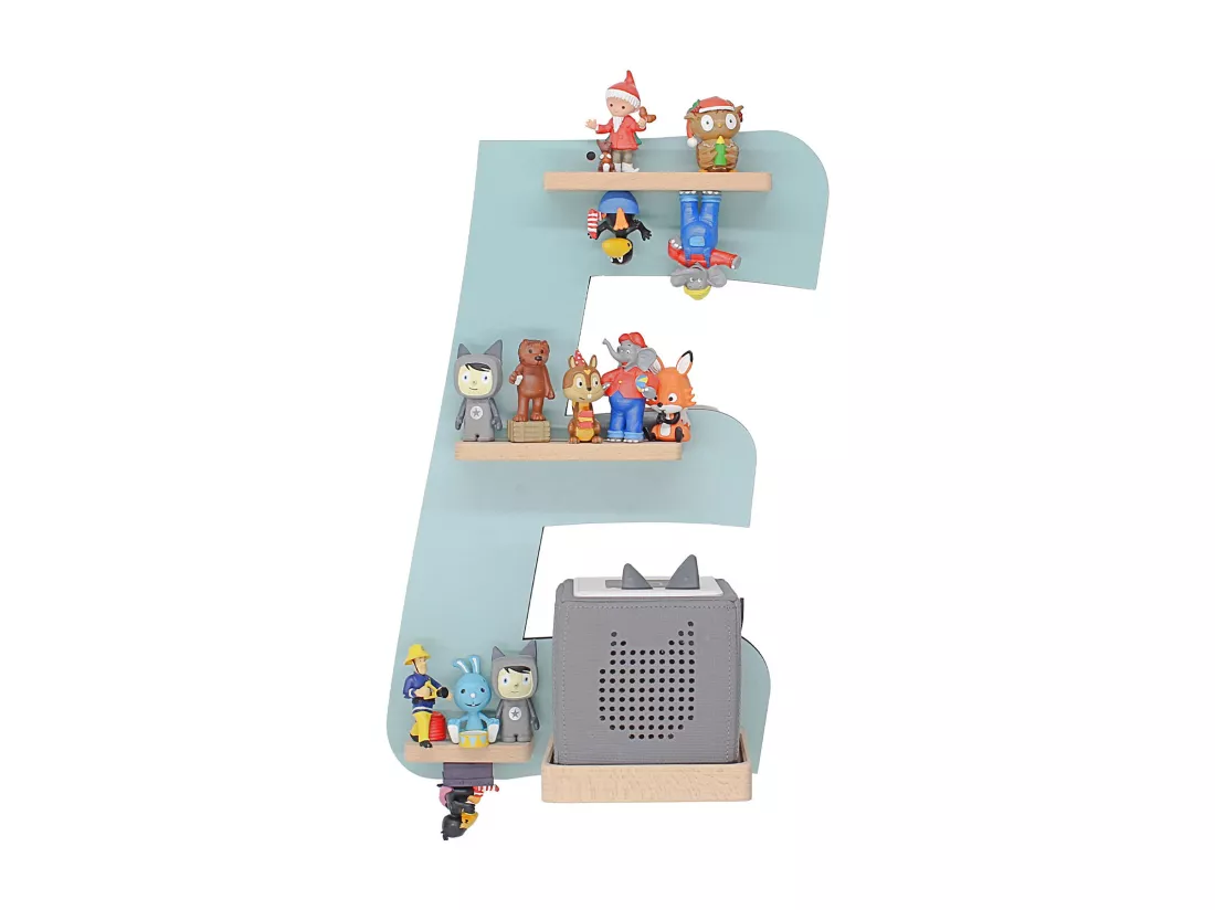 Etagère lettre E pour Toniebox Tonies