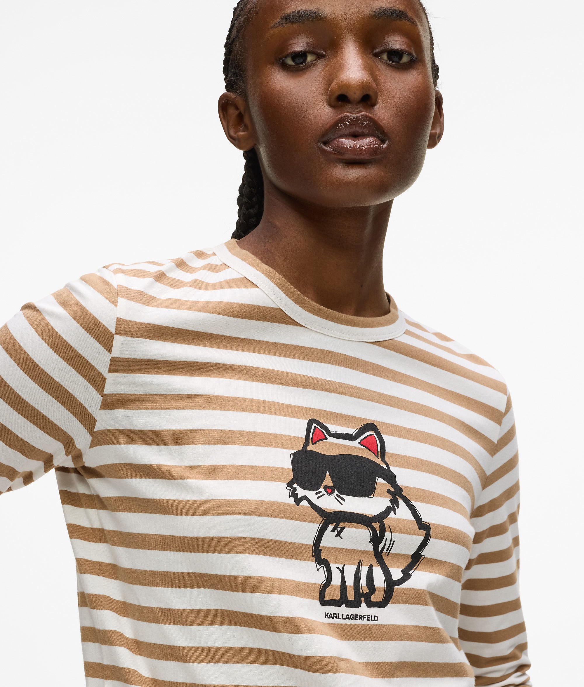 Ikon T-shirt met strepen en lange mouwen