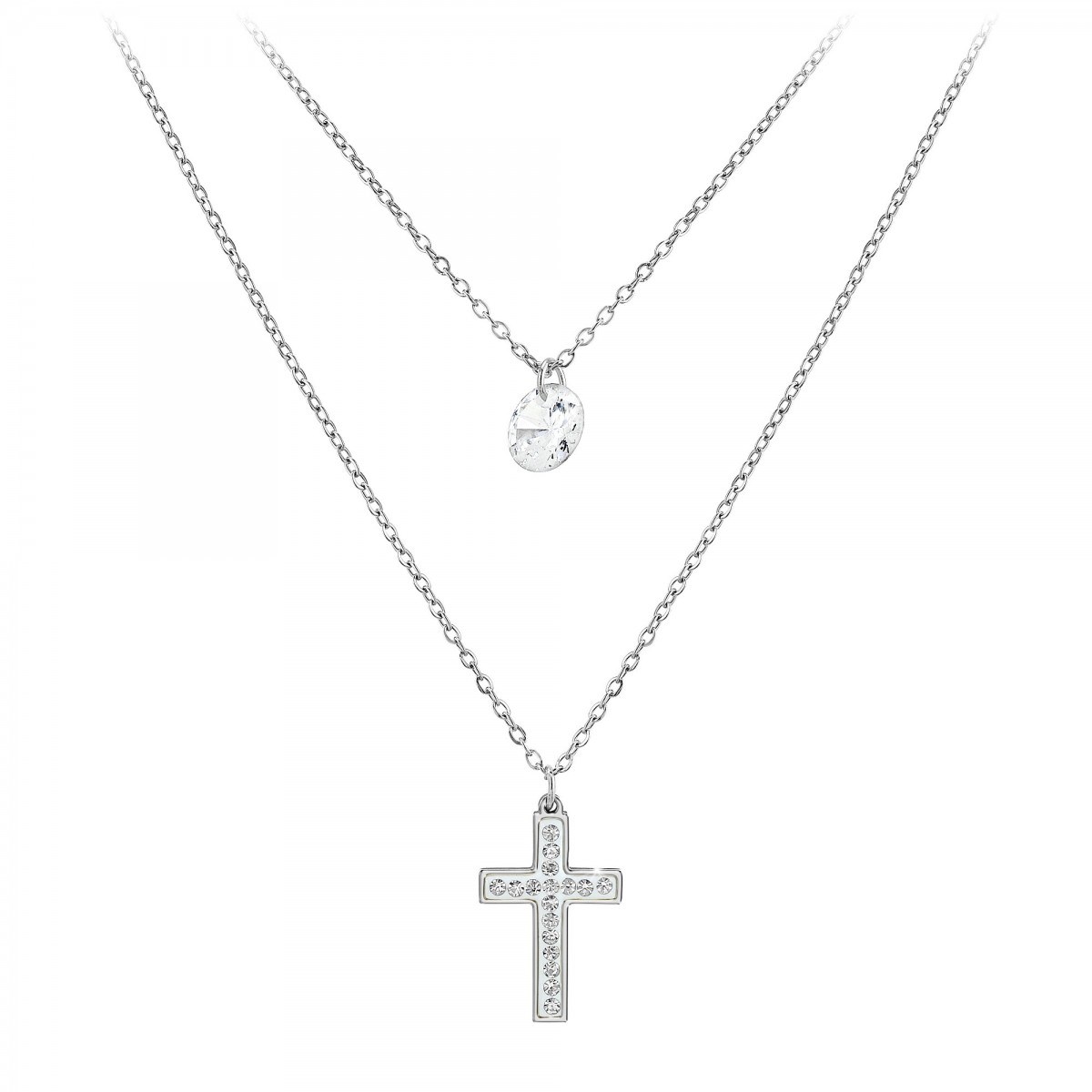 Collier multi rangs et croix par SC Bohème