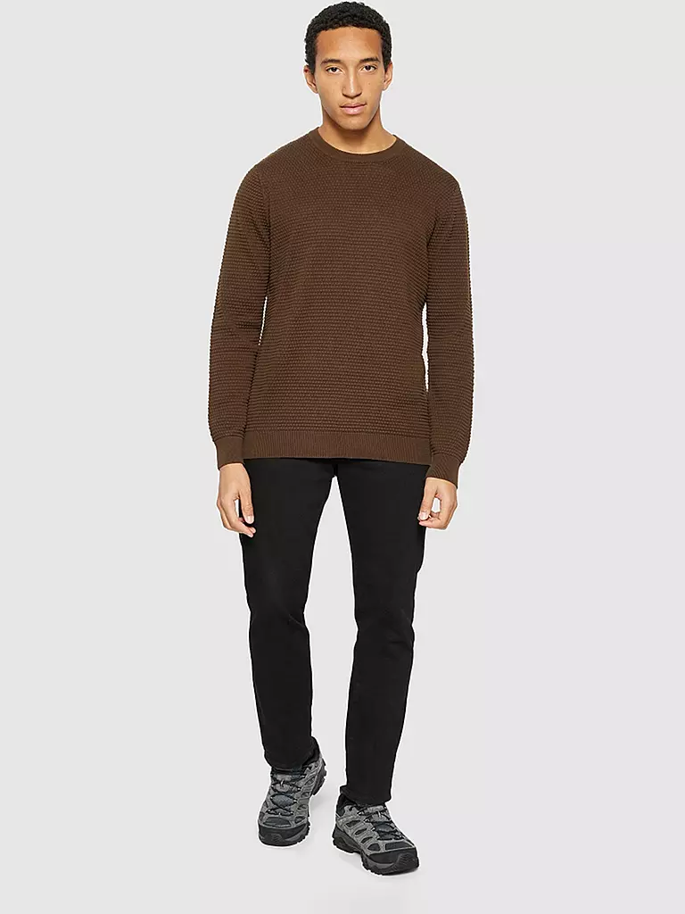 KNOWLEDGE COTTON APPAREL Pullover VAGN braun