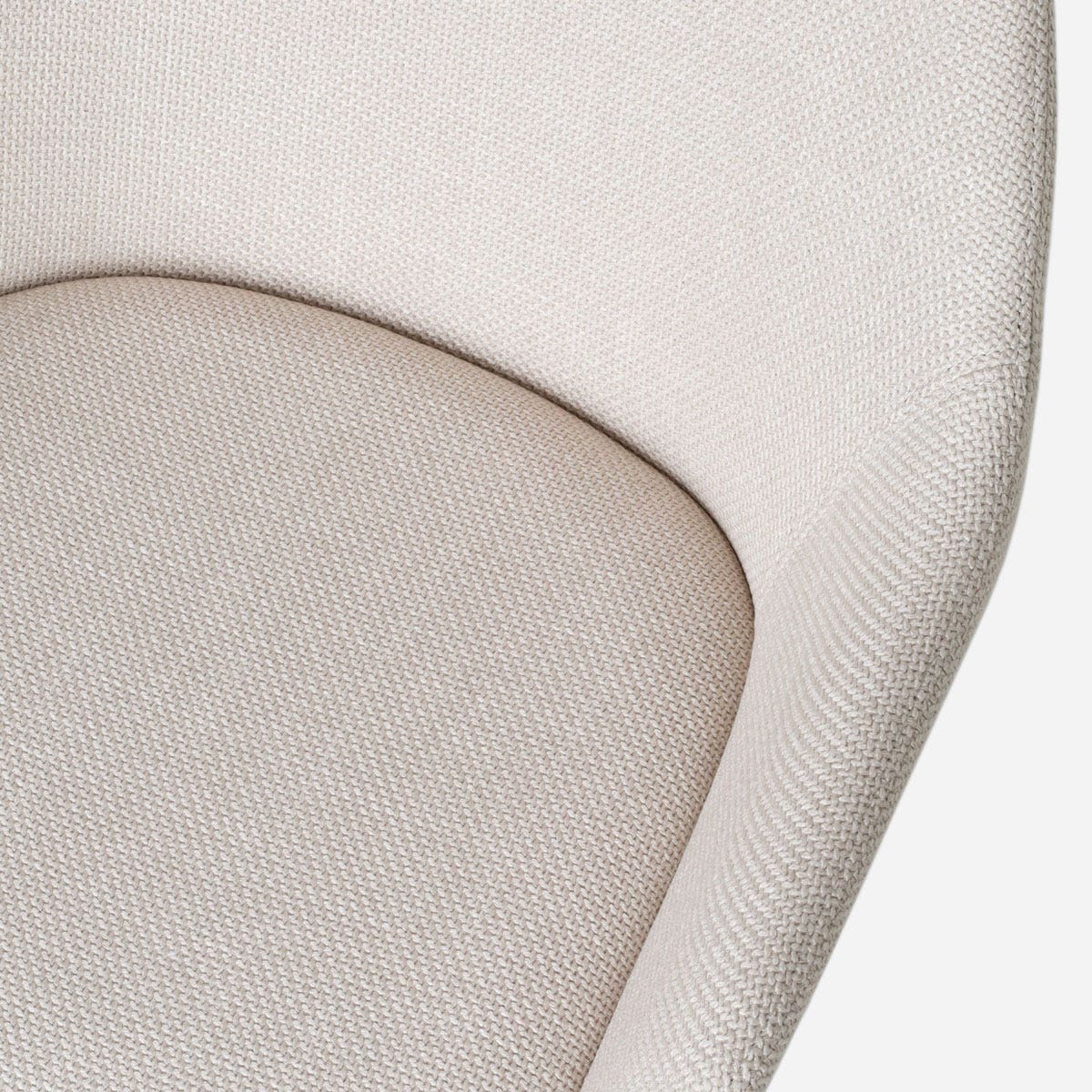 Nolon Nout-Mae Bureaustoel Beige - Armleuning - Wit Onderstel
