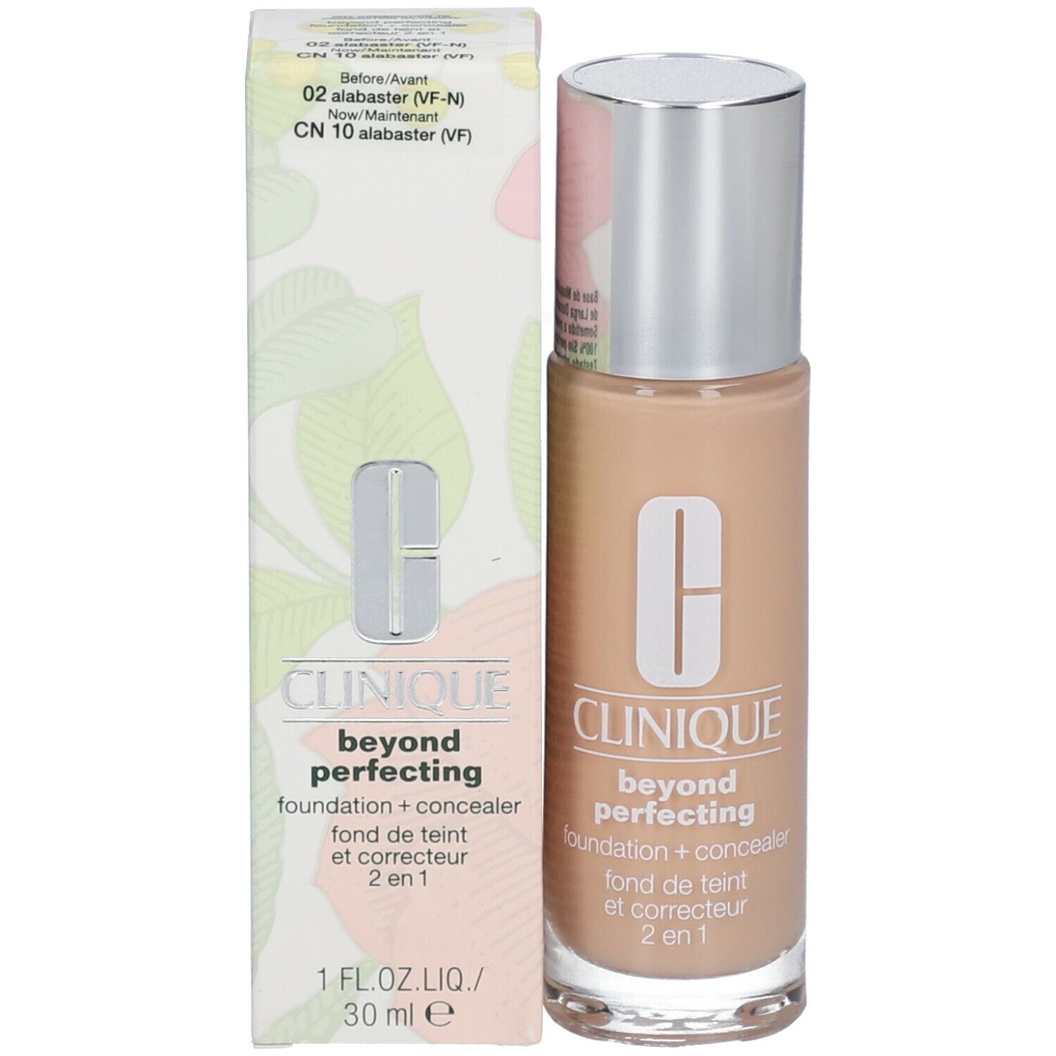 CLINIQUE Beyond Perfecting Foundation and Concealer Alabaster 02