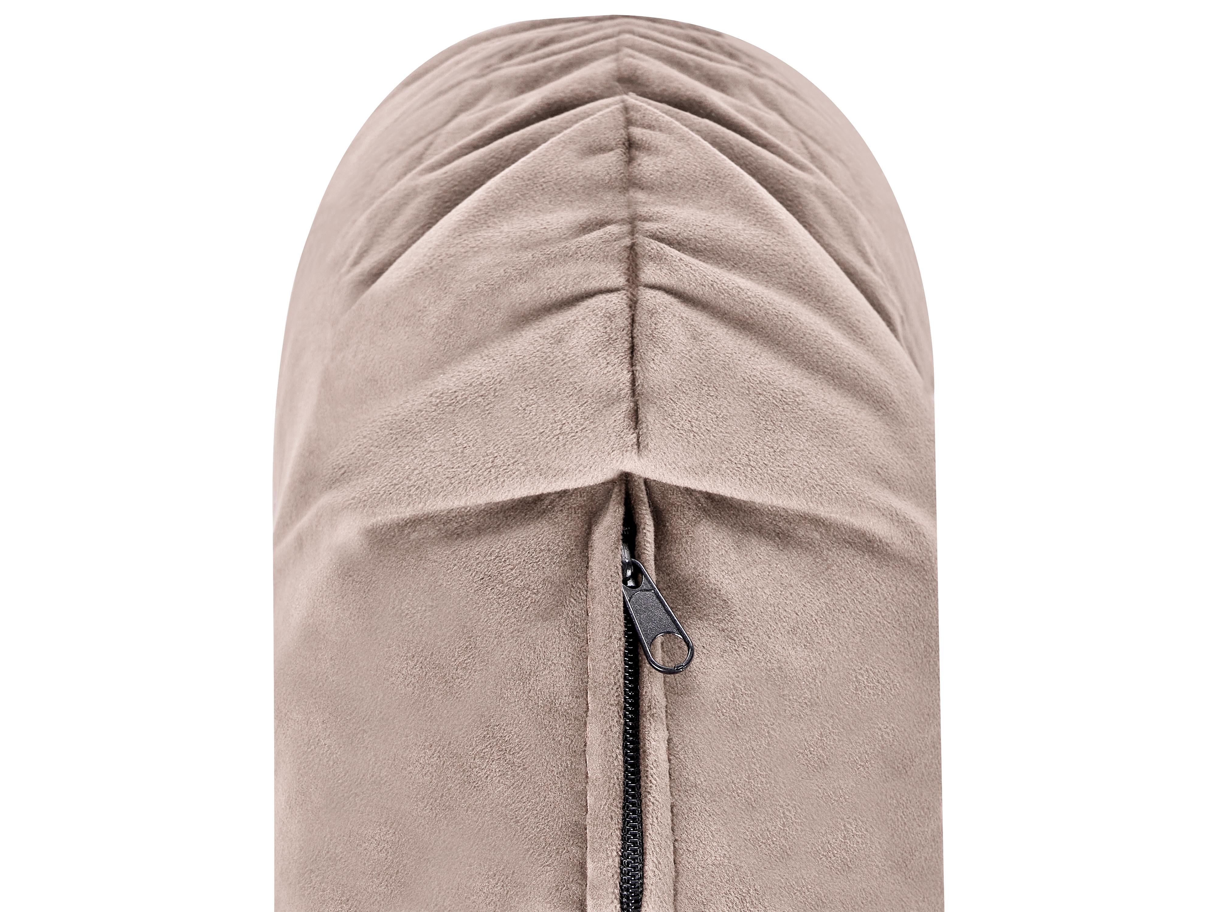 Bank 2-zits SKIEN Fluweel Taupe