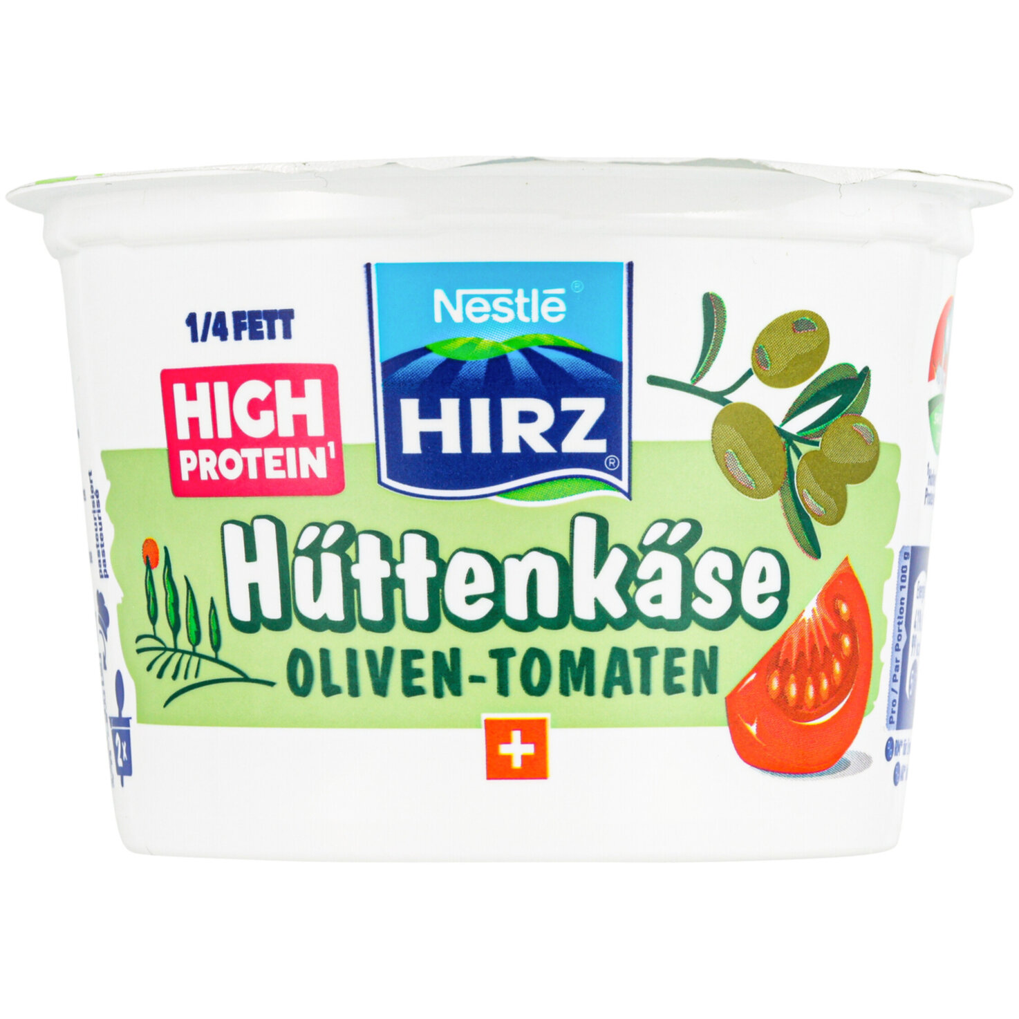 Hirz Hüttenkäse Oliven & Tomaten
