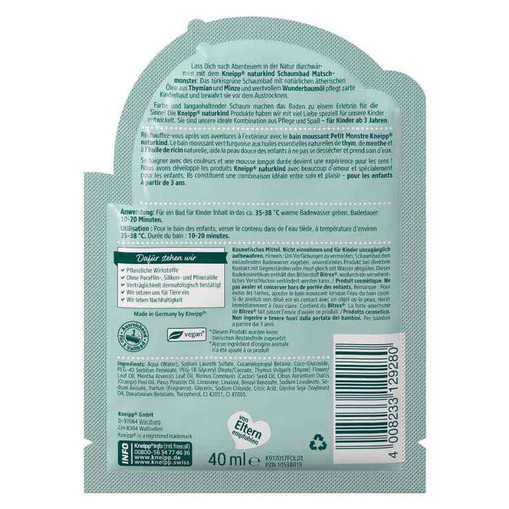 Kneipp naturkind Matschmonster Bad, 40 ml