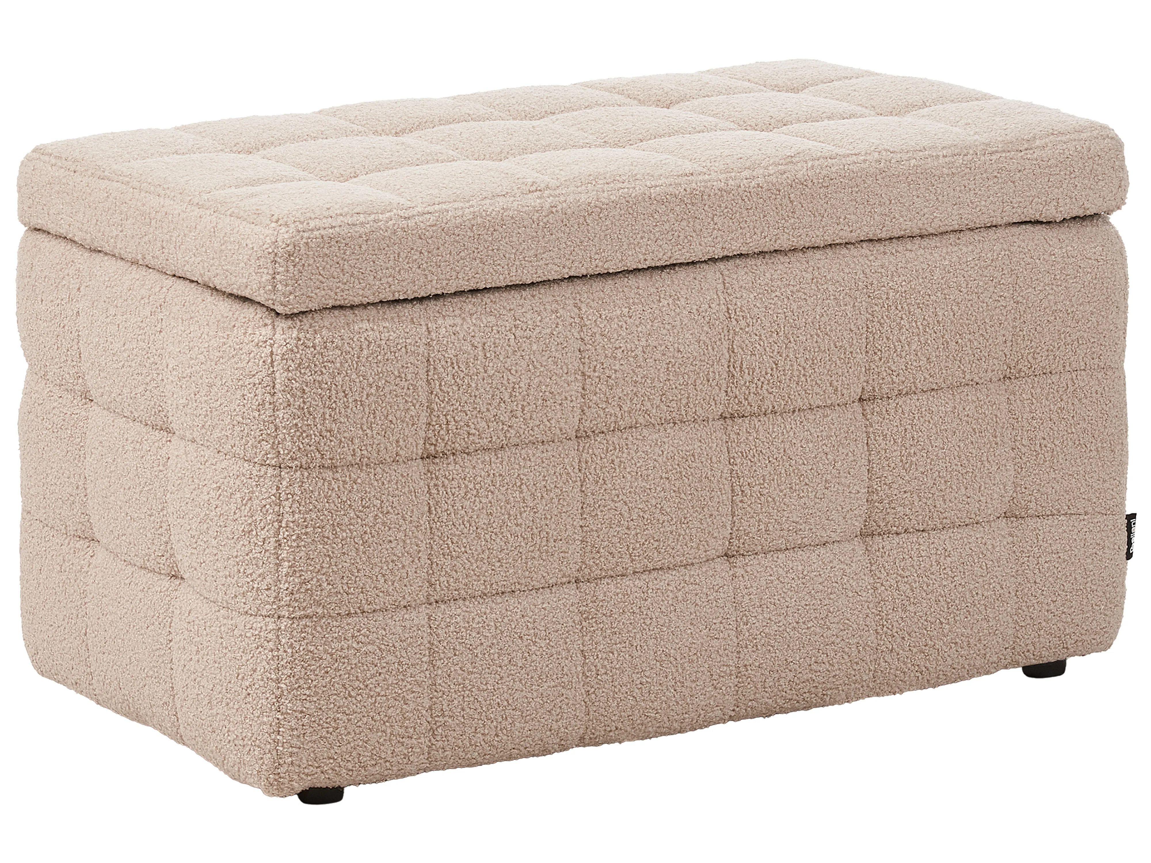 Opbergpoef MICHIGAN Bouclé Beige