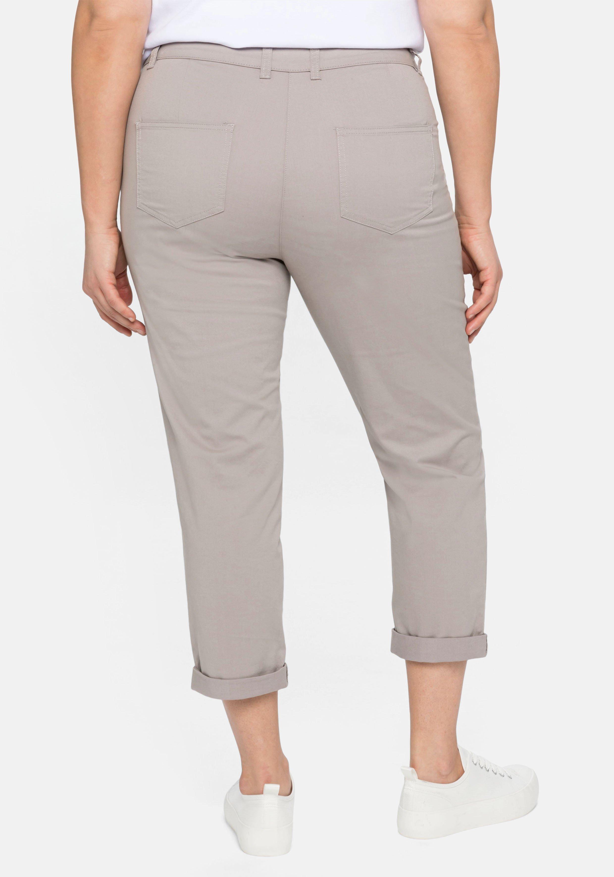 Schmale Stretch-Hose in 7/8-Länge