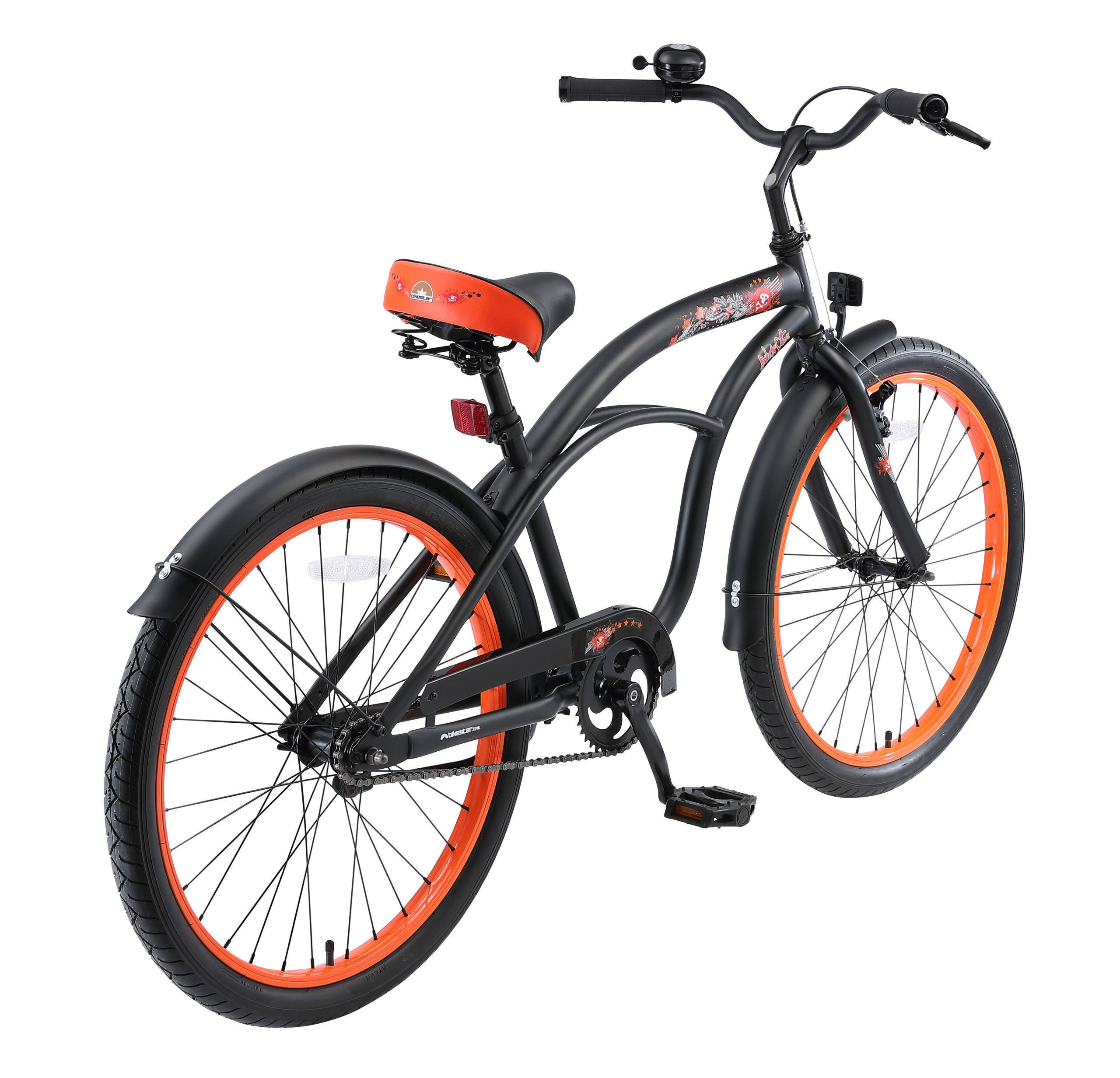 BikeStar Cruiser kinderfiets 24 inch zwart