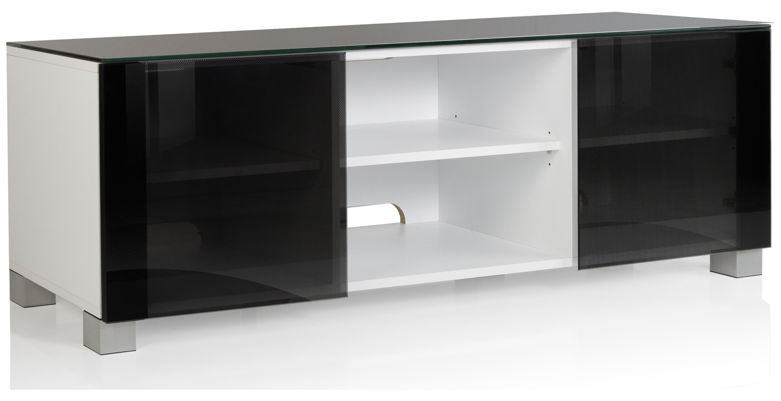 VCM Holz TV Möbel Schublade Fernseh Lowboard Fernsehschrank Rollen rollbar Luxala