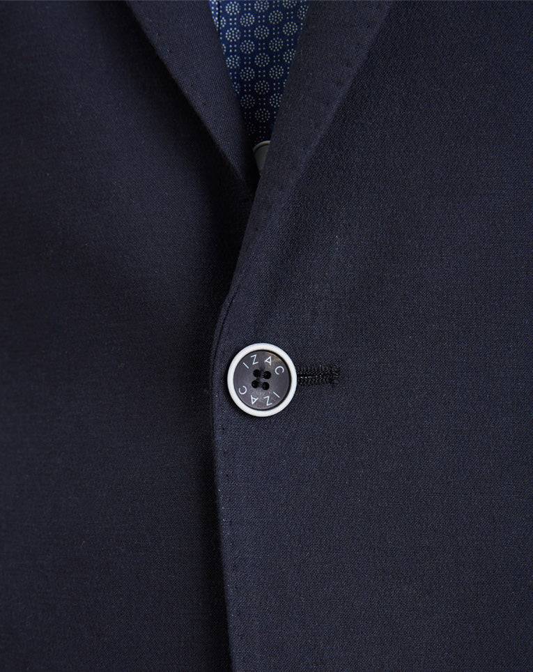 VESTE MARINE AVEC COUDIÈRES