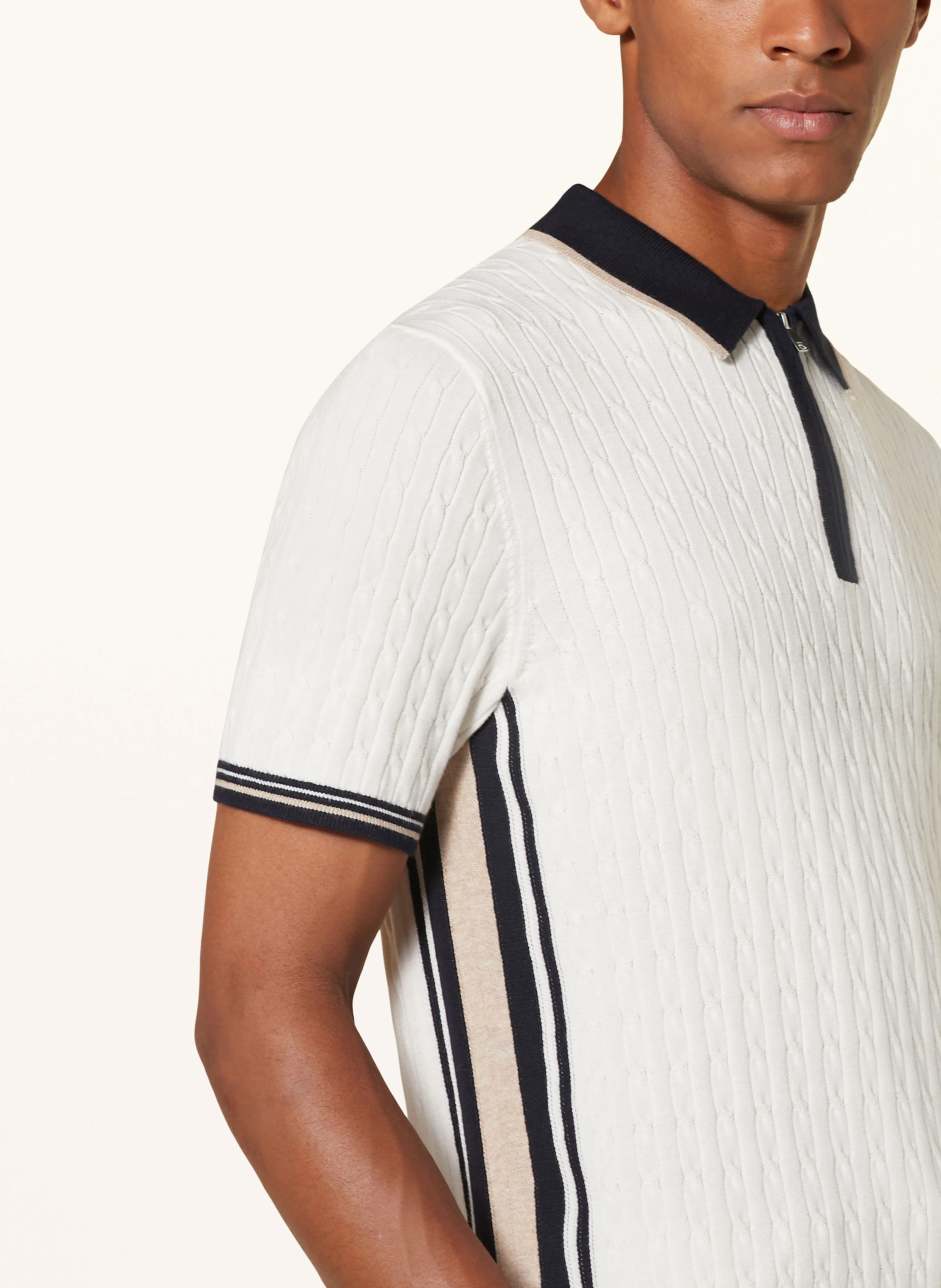 REISS Strick-Poloshirt PULSE